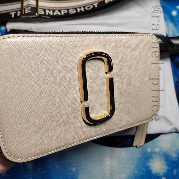 NWT Marc Jacobs Snapshot Crossbody Bag cream white - Picture 3 of 12